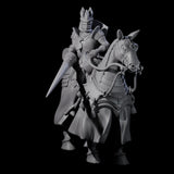 Charging Joust Knight Miniature for Dungeons and Dragons, Pathfinder or other TTRPGs