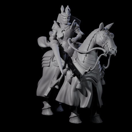 Charging Joust Knight Miniature for Dungeons and Dragons, Pathfinder or other TTRPGs