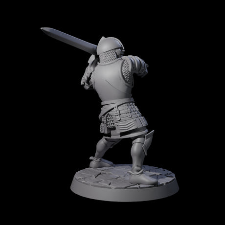 Charging King's Guard Miniature for Dungeons and Dragons, Pathfinder or other TTRPGs