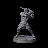 Charging King's Guard Miniature for Dungeons and Dragons, Pathfinder or other TTRPGs