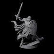 Charging Knight Captain Miniature for Dungeons and Dragons, Pathfinder or other TTRPGs