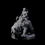 Charging Kobold on Drake A Miniature for Dungeons and Dragons, Pathfinder or other TTRPGs