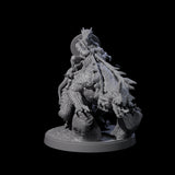 Charging Kobold on Drake B Miniature for Dungeons and Dragons, Pathfinder or other TTRPGs