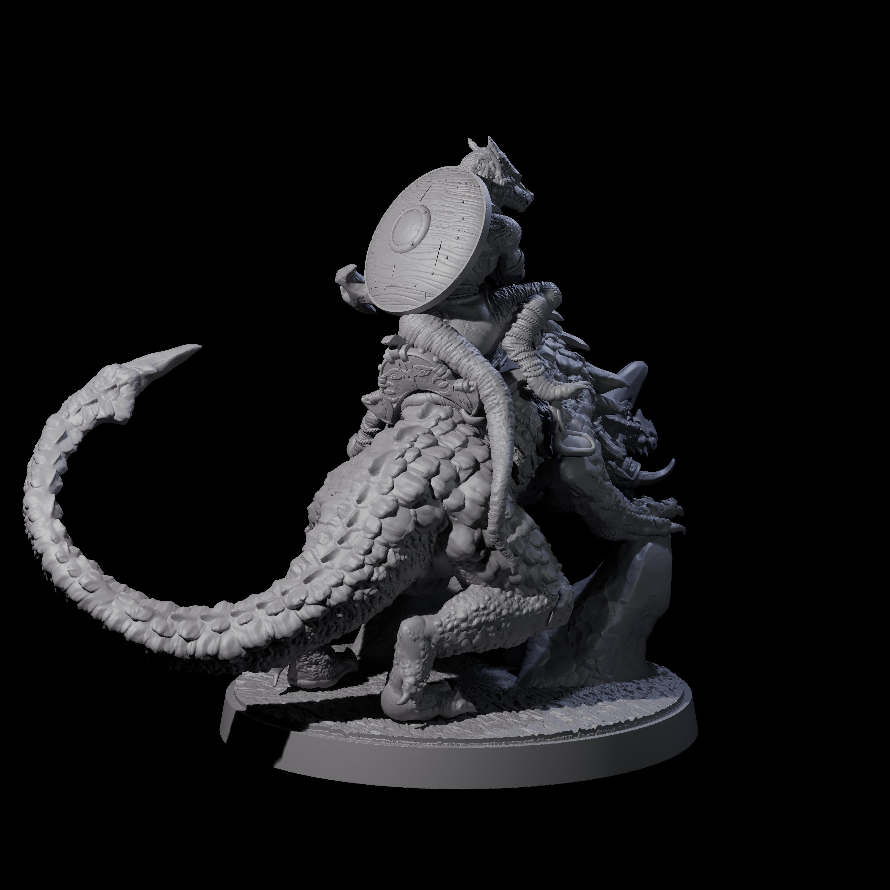 Charging Kobold on Drake B Miniature for Dungeons and Dragons, Pathfinder or other TTRPGs