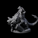 Charging Kobold on Drake B Miniature for Dungeons and Dragons, Pathfinder or other TTRPGs