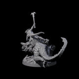 Charging Kobold on Drake C Miniature for Dungeons and Dragons, Pathfinder or other TTRPGs