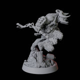 Charging Minotaur Miniature for Dungeons and Dragons, Pathfinder or other TTRPGs