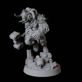 Charging Minotaur Miniature for Dungeons and Dragons, Pathfinder or other TTRPGs