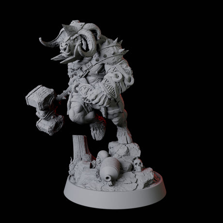Charging Minotaur Miniature for Dungeons and Dragons, Pathfinder or other TTRPGs