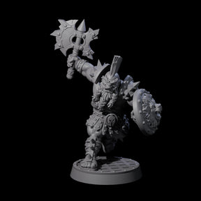 Charging Orc Gladiator Miniature for Dungeons and Dragons, Pathfinder or other TTRPGs
