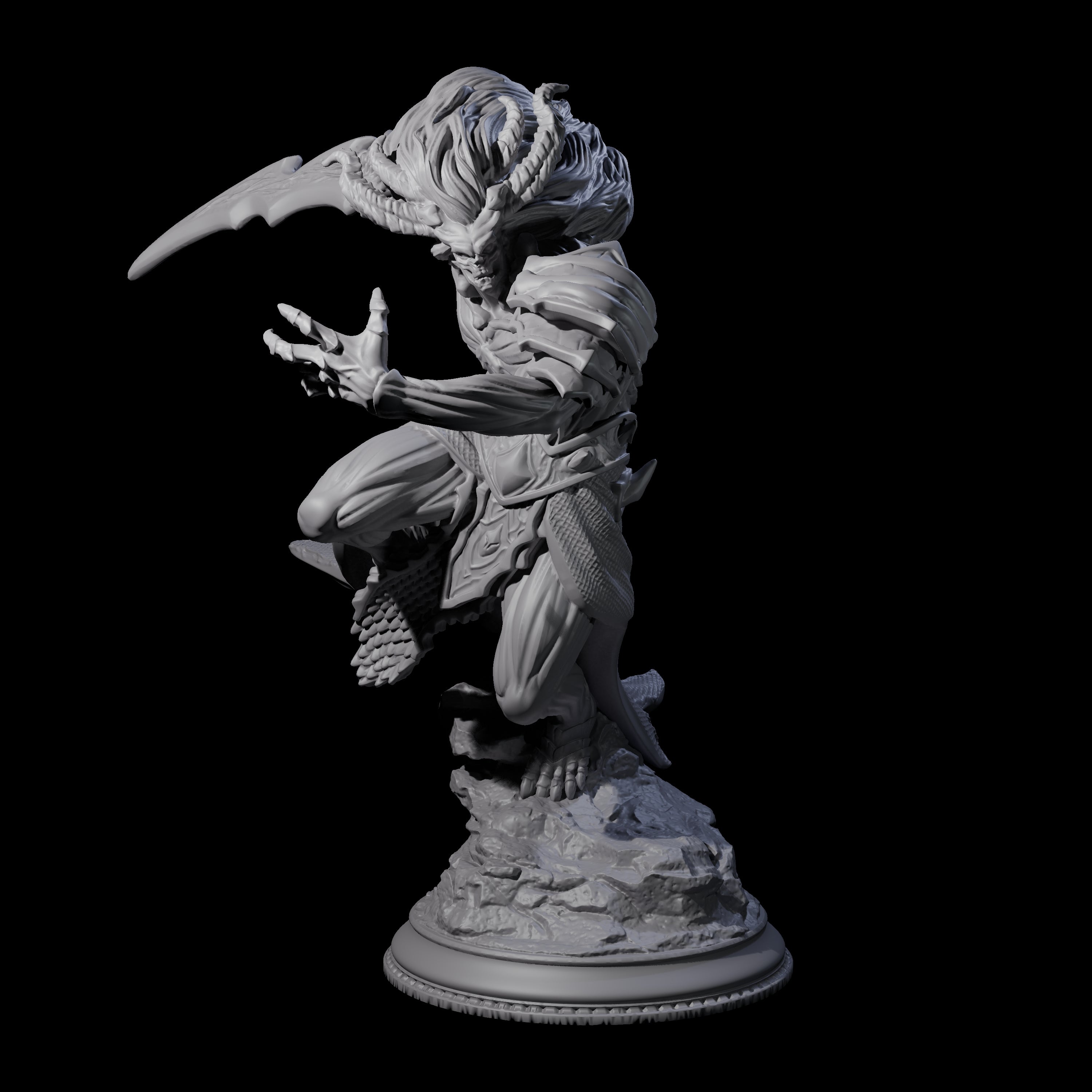 Charging Seraptis Miniature for Dungeons and Dragons, Pathfinder or other TTRPGs
