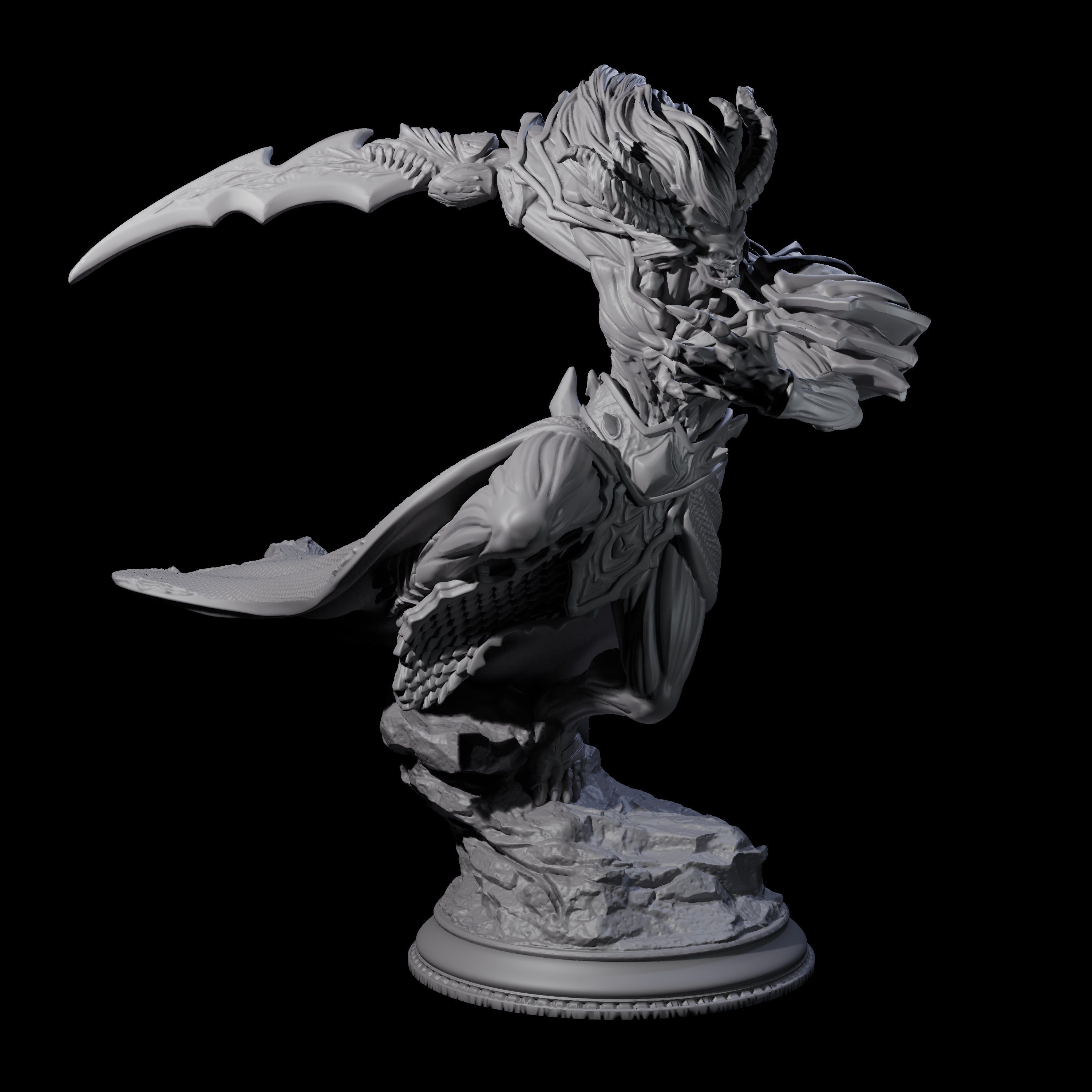 Charging Seraptis Miniature for Dungeons and Dragons, Pathfinder or other TTRPGs