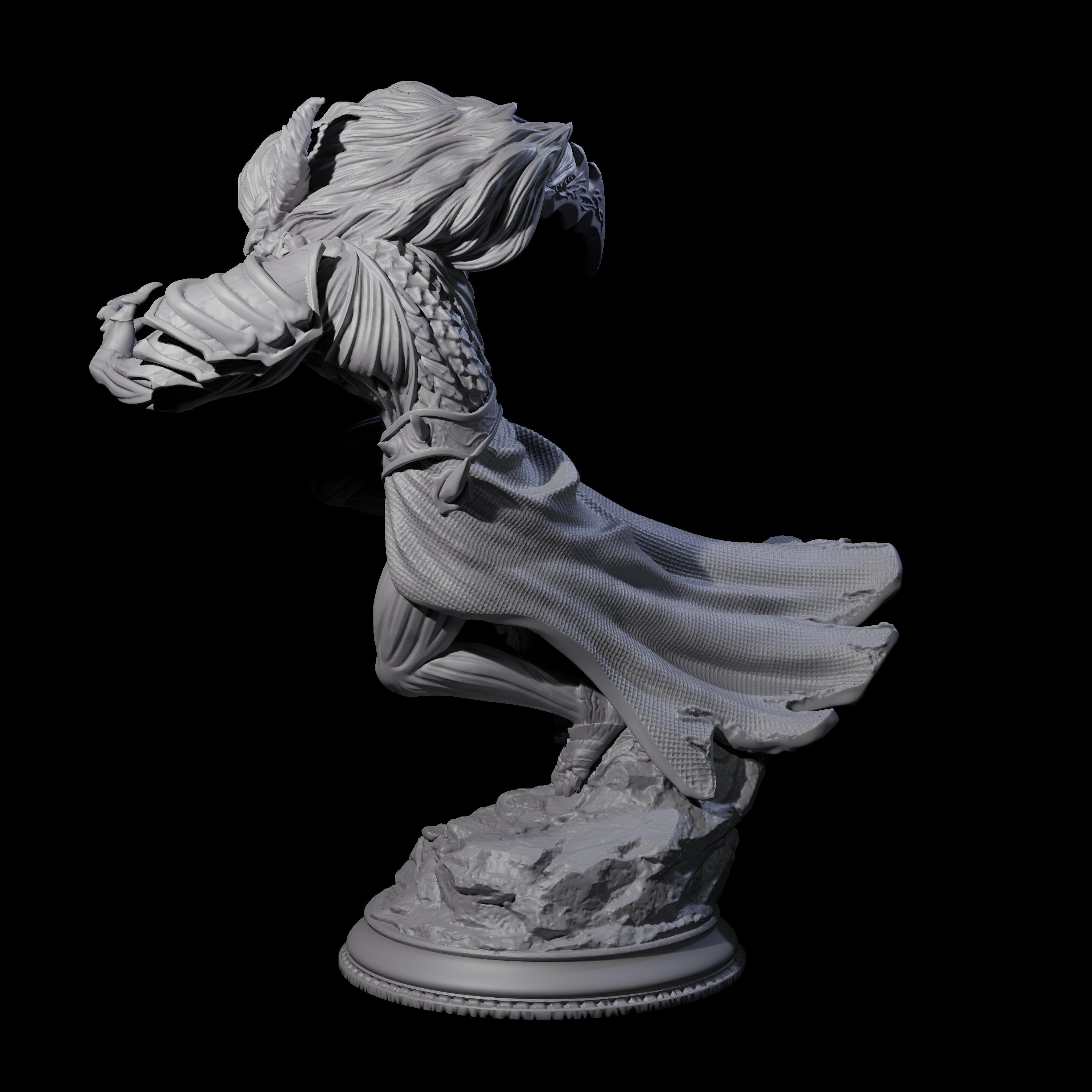 Charging Seraptis Miniature for Dungeons and Dragons, Pathfinder or other TTRPGs