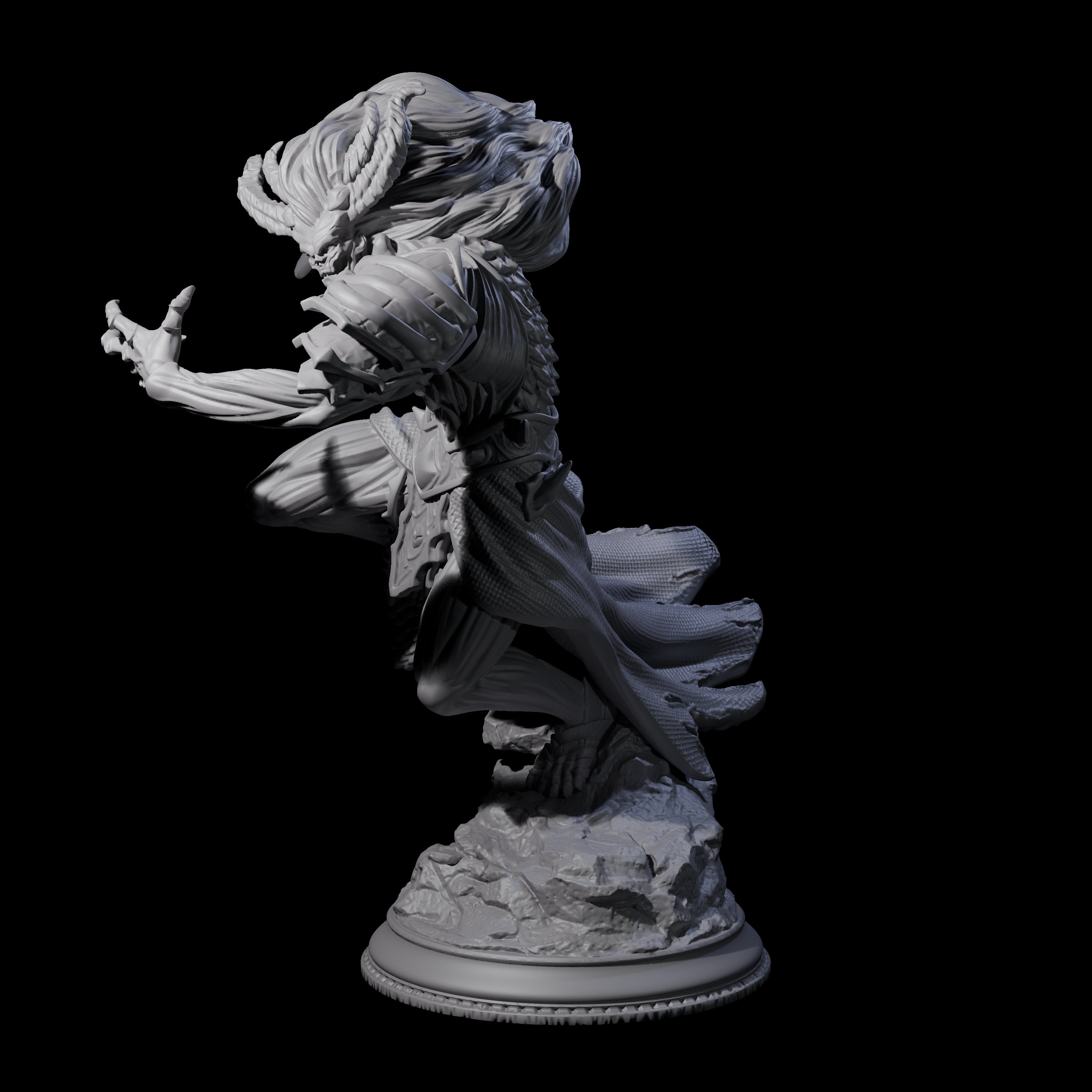 Charging Seraptis Miniature for Dungeons and Dragons, Pathfinder or other TTRPGs