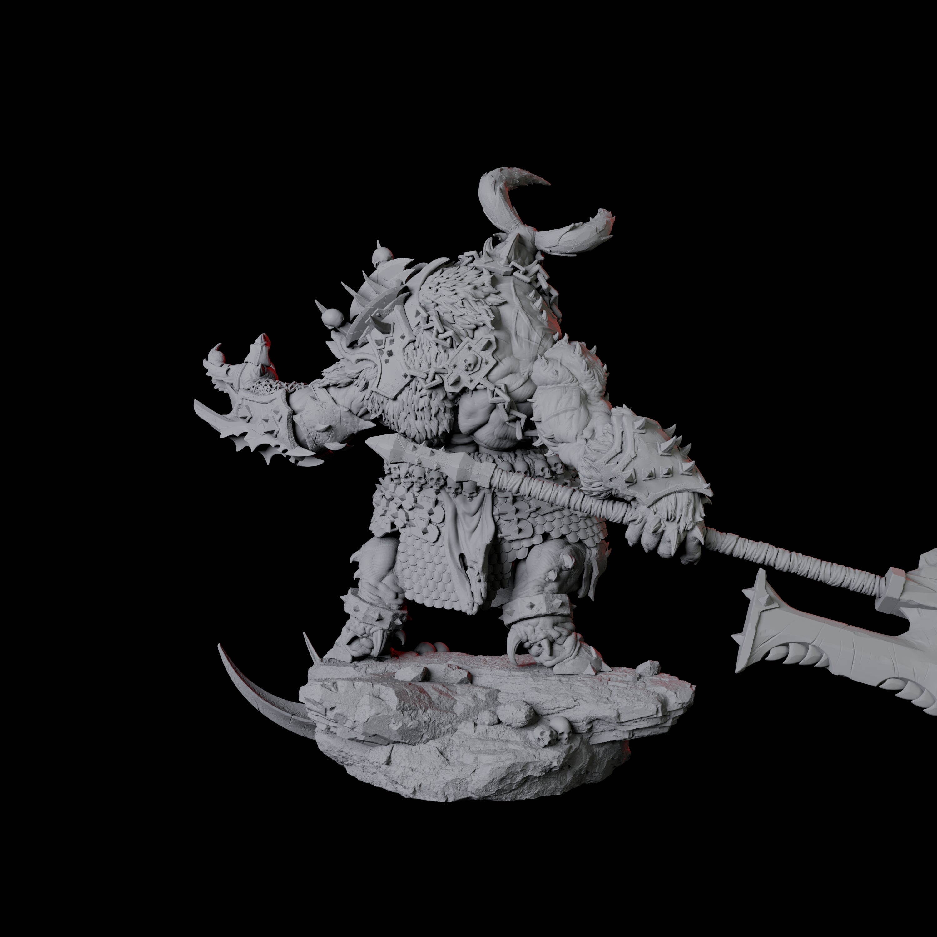 Charging Slaver Demon B Miniature for Dungeons and Dragons, Pathfinder or other TTRPGs