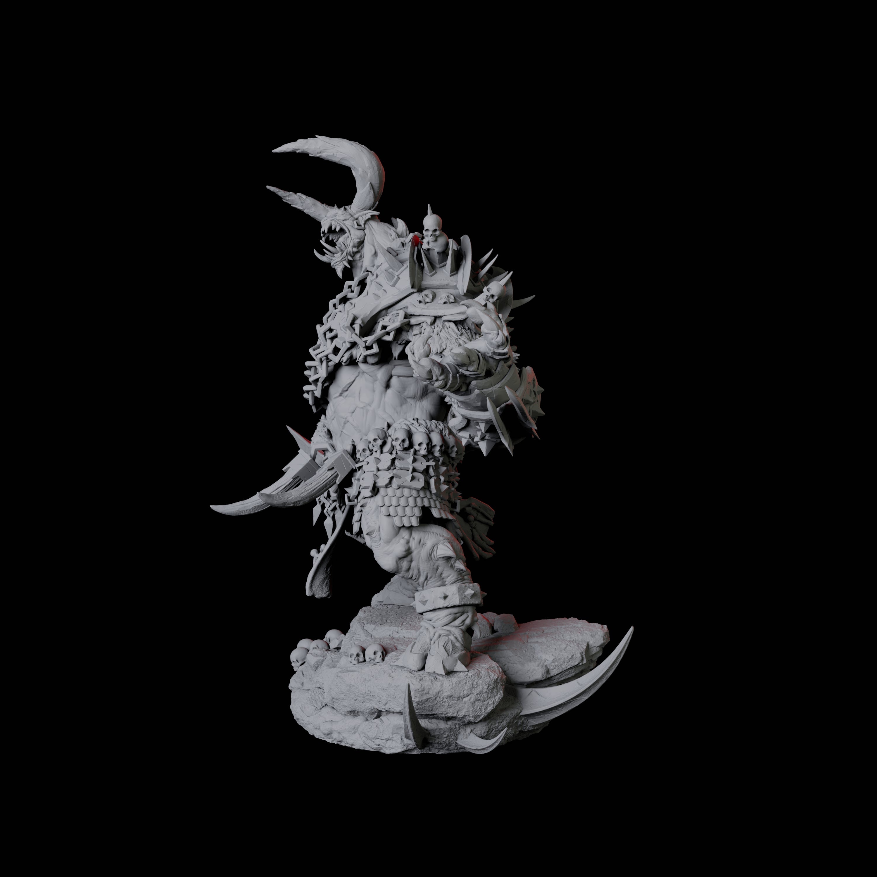 Charging Slaver Demon B Miniature for Dungeons and Dragons, Pathfinder or other TTRPGs