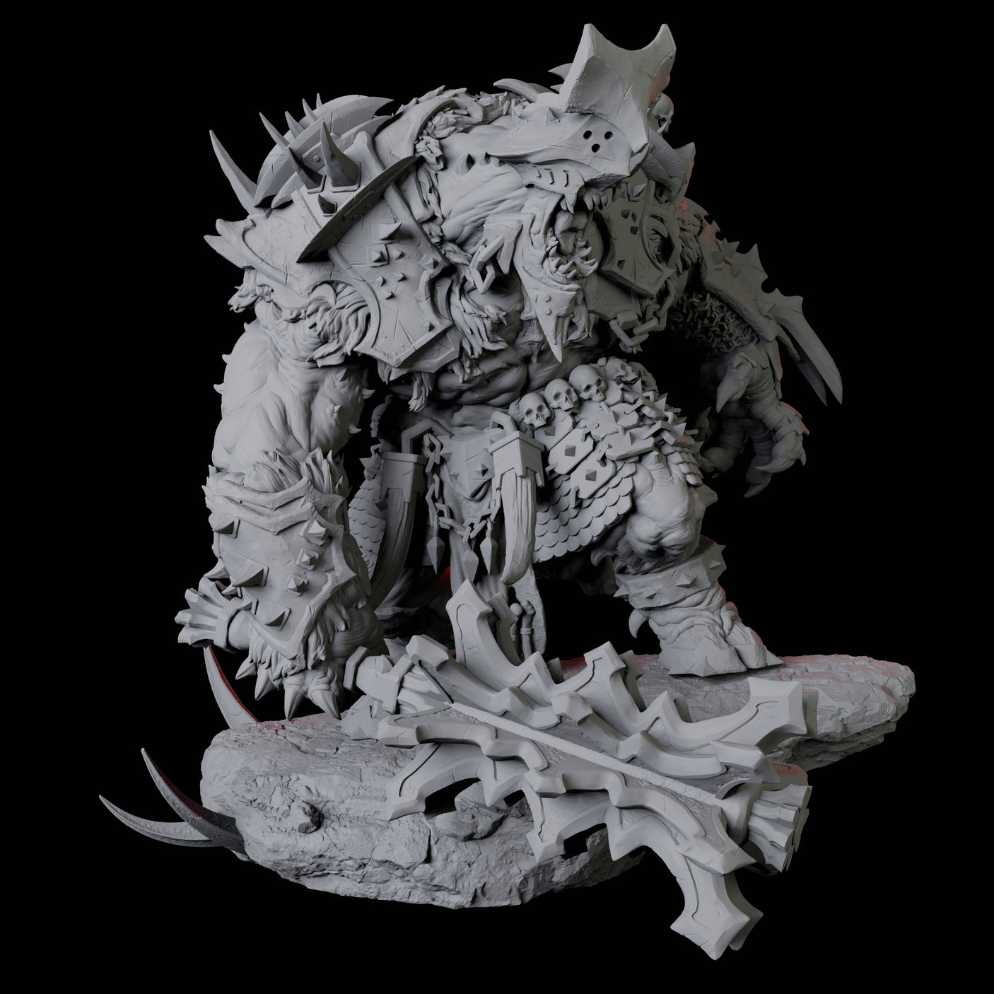 Charging Slaver Demon C Miniature for Dungeons and Dragons, Pathfinder or other TTRPGs