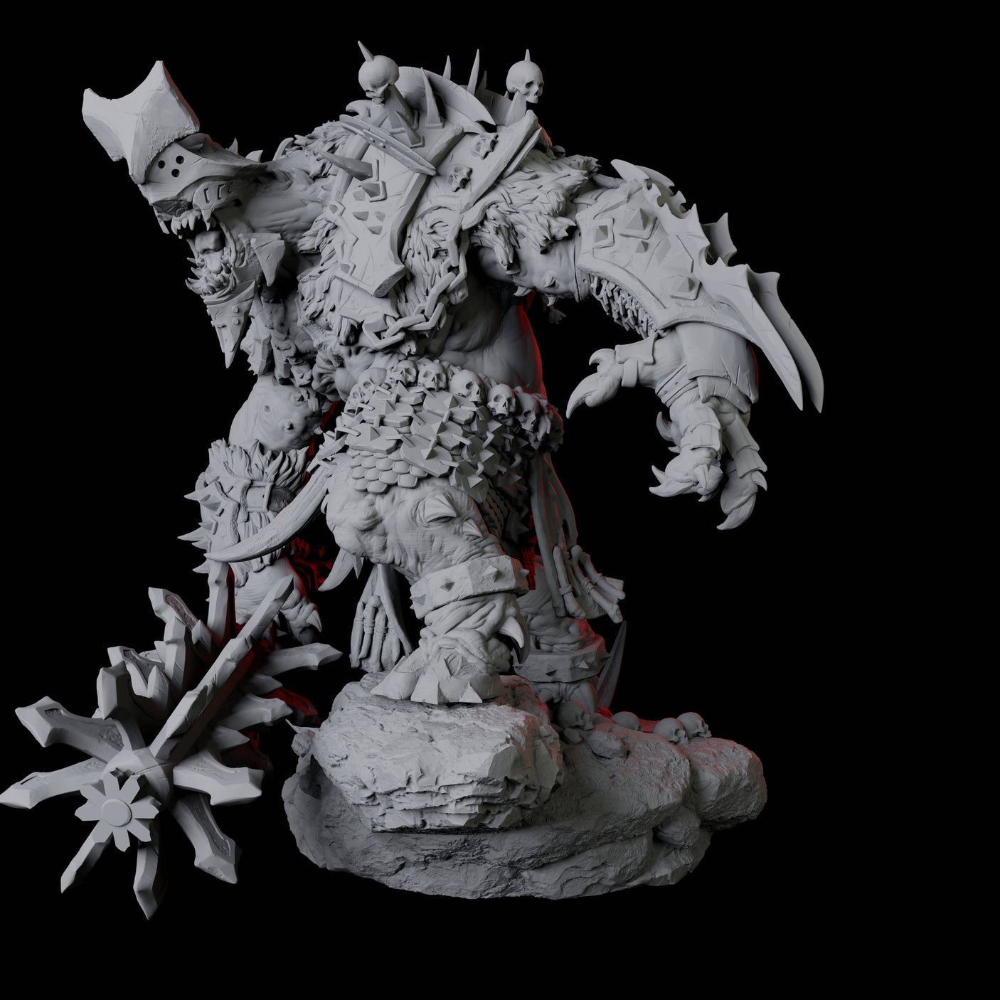 Charging Slaver Demon C Miniature for Dungeons and Dragons, Pathfinder or other TTRPGs