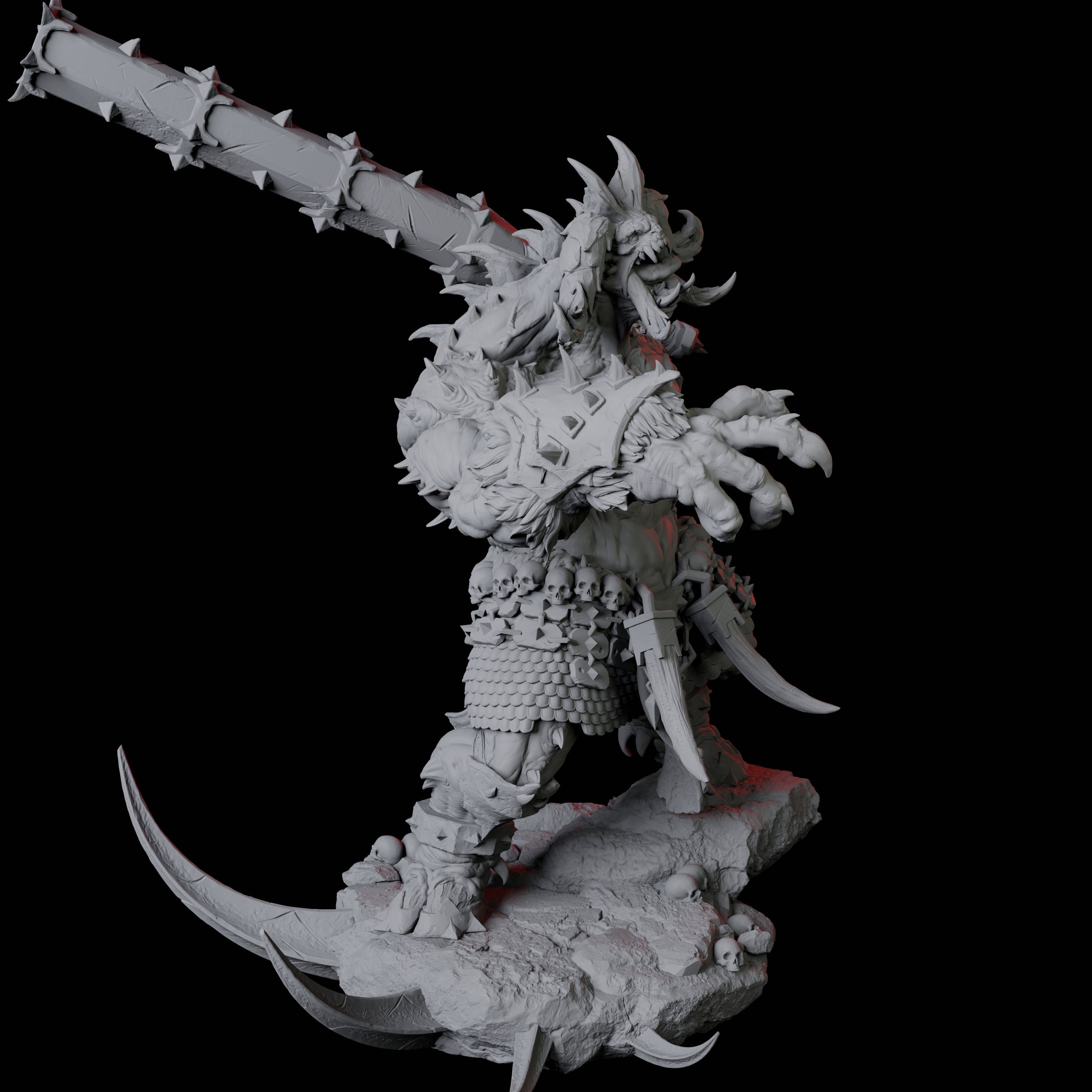 Charging Slaver Demon D Miniature for Dungeons and Dragons, Pathfinder or other TTRPGs