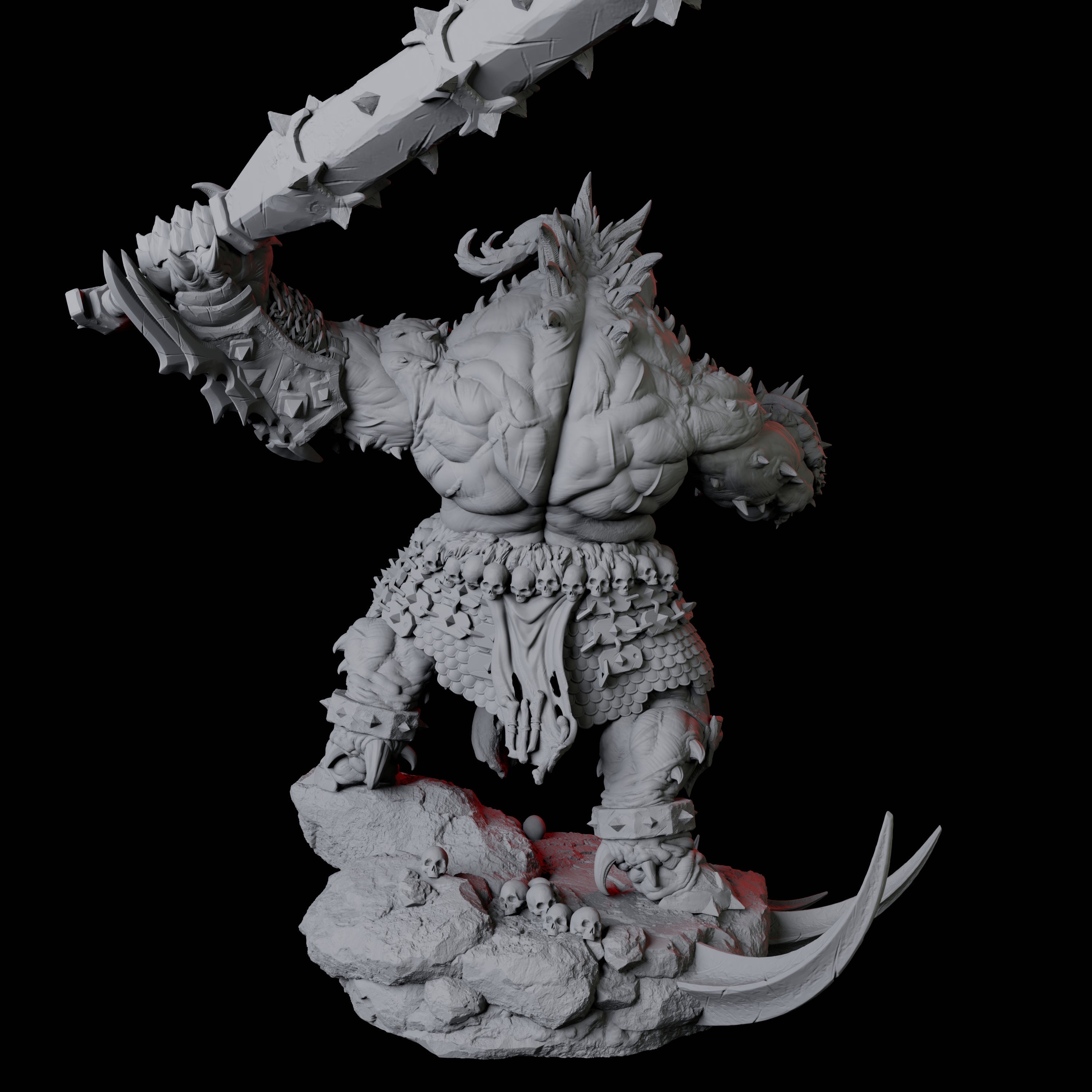 Charging Slaver Demon D Miniature for Dungeons and Dragons, Pathfinder or other TTRPGs