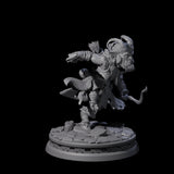 Charging Tiefling Elder Miniature for Dungeons and Dragons, Pathfinder or other TTRPGs