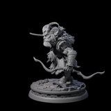 Charging Tiefling Elder Miniature for Dungeons and Dragons, Pathfinder or other TTRPGs