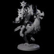 Charging Troll Rider on Axe Beak A Miniature for Dungeons and Dragons, Pathfinder or other TTRPGs