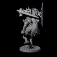 Charging Troll Rider on Axe Beak B Miniature for Dungeons and Dragons, Pathfinder or other TTRPGs