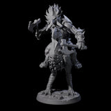 Charging Troll Rider on Axe Beak C Miniature for Dungeons and Dragons, Pathfinder or other TTRPGs