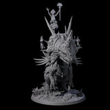 Charging War Triceratops Miniature for Dungeons and Dragons, Pathfinder or other TTRPGs