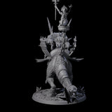 Charging War Triceratops Miniature for Dungeons and Dragons, Pathfinder or other TTRPGs