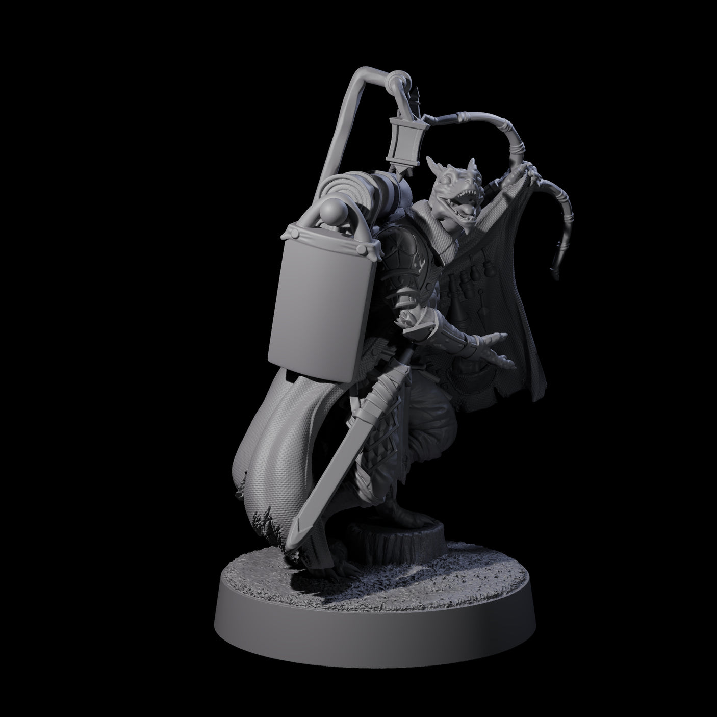 Charismatic Kobold Trader Miniature for Dungeons and Dragons, Pathfinder or other TTRPGs