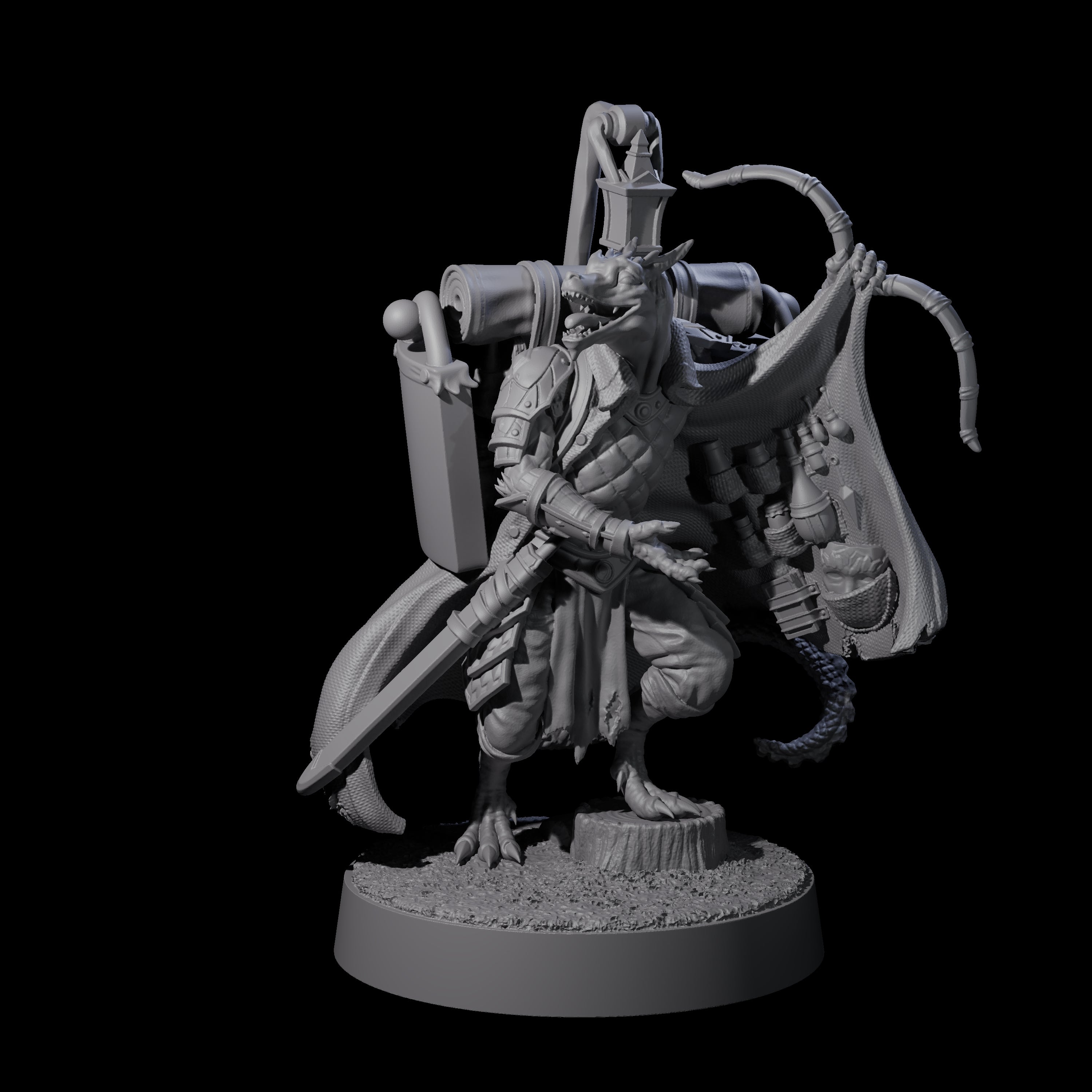 Charismatic Kobold Trader Miniature for Dungeons and Dragons, Pathfinder or other TTRPGs