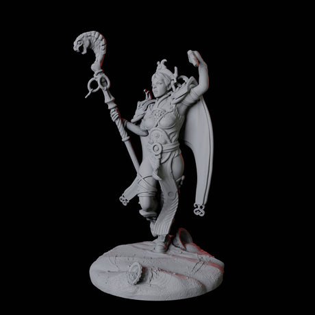 Charming Snake Sorceress Miniature for Dungeons and Dragons, Pathfinder or other TTRPGs