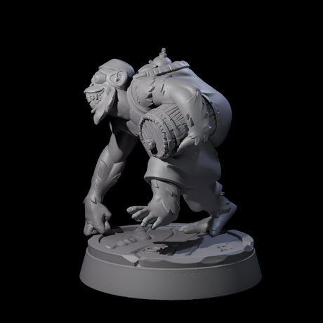 Cheeky Ape Powder Monkey Miniature for Dungeons and Dragons, Pathfinder or other TTRPGs