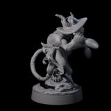 Cheeky Crouching Tabaxi Miniature for Dungeons and Dragons, Pathfinder or other TTRPGs