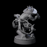Cheeky Crouching Tabaxi Miniature for Dungeons and Dragons, Pathfinder or other TTRPGs