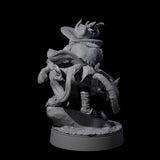Cheeky Crouching Tabaxi Miniature for Dungeons and Dragons, Pathfinder or other TTRPGs
