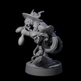 Cheeky Crouching Tabaxi Miniature for Dungeons and Dragons, Pathfinder or other TTRPGs