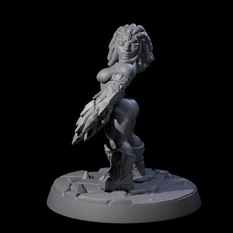 Cheeky Dwarf Miner Pinup Miniature for Dungeons and Dragons, Pathfinder or other TTRPGs