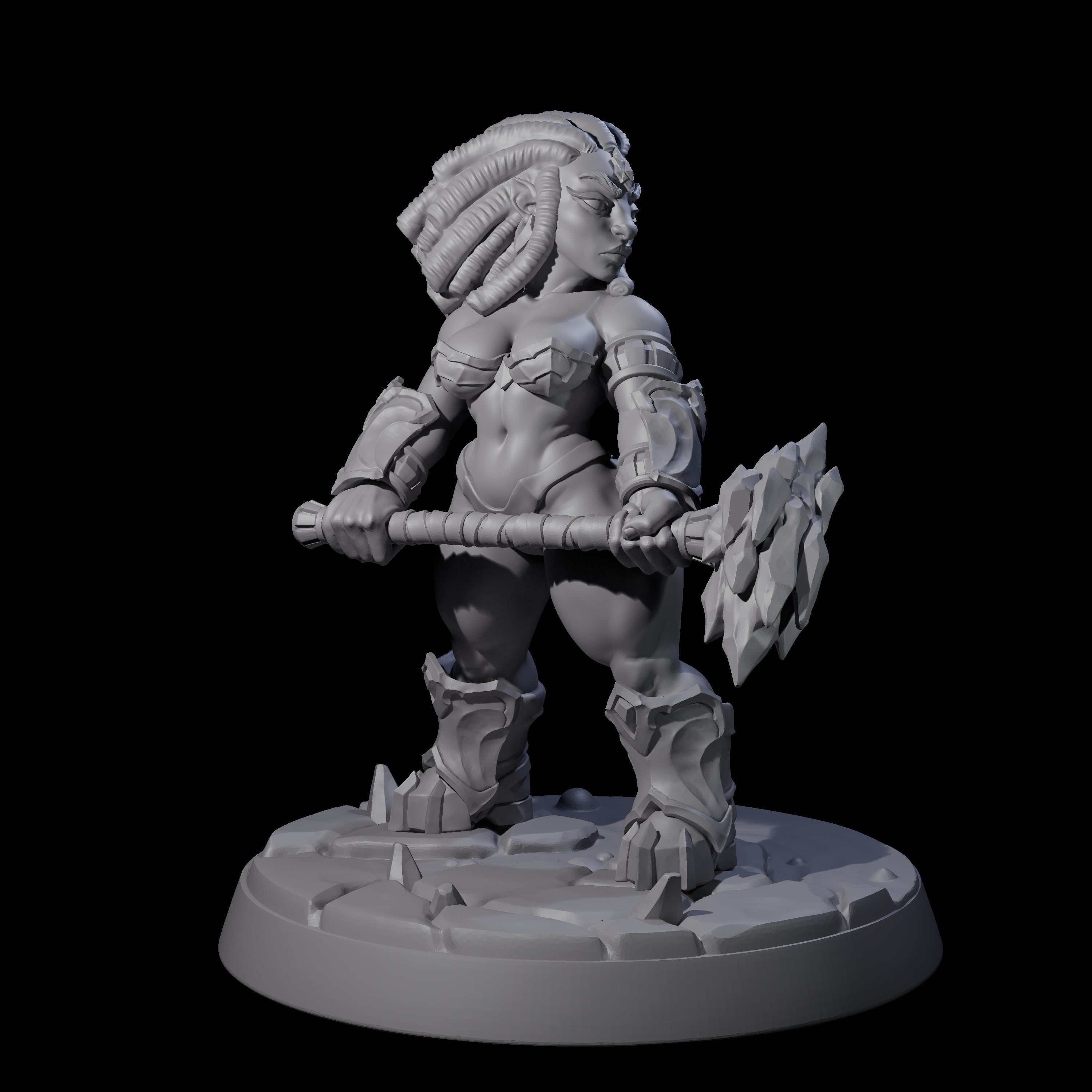 Cheeky Dwarf Miner Pinup Miniature for Dungeons and Dragons, Pathfinder or other TTRPGs