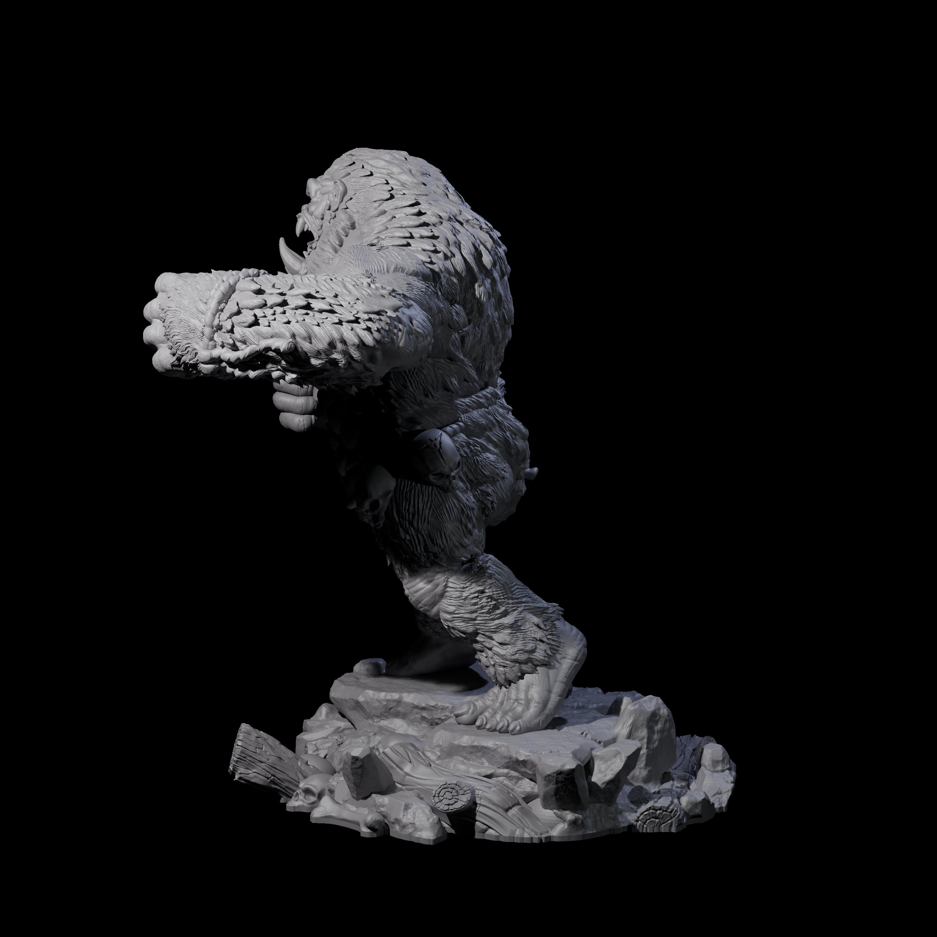 Chest Thumping Barlgura A Miniature for Dungeons and Dragons, Pathfinder or other TTRPGs