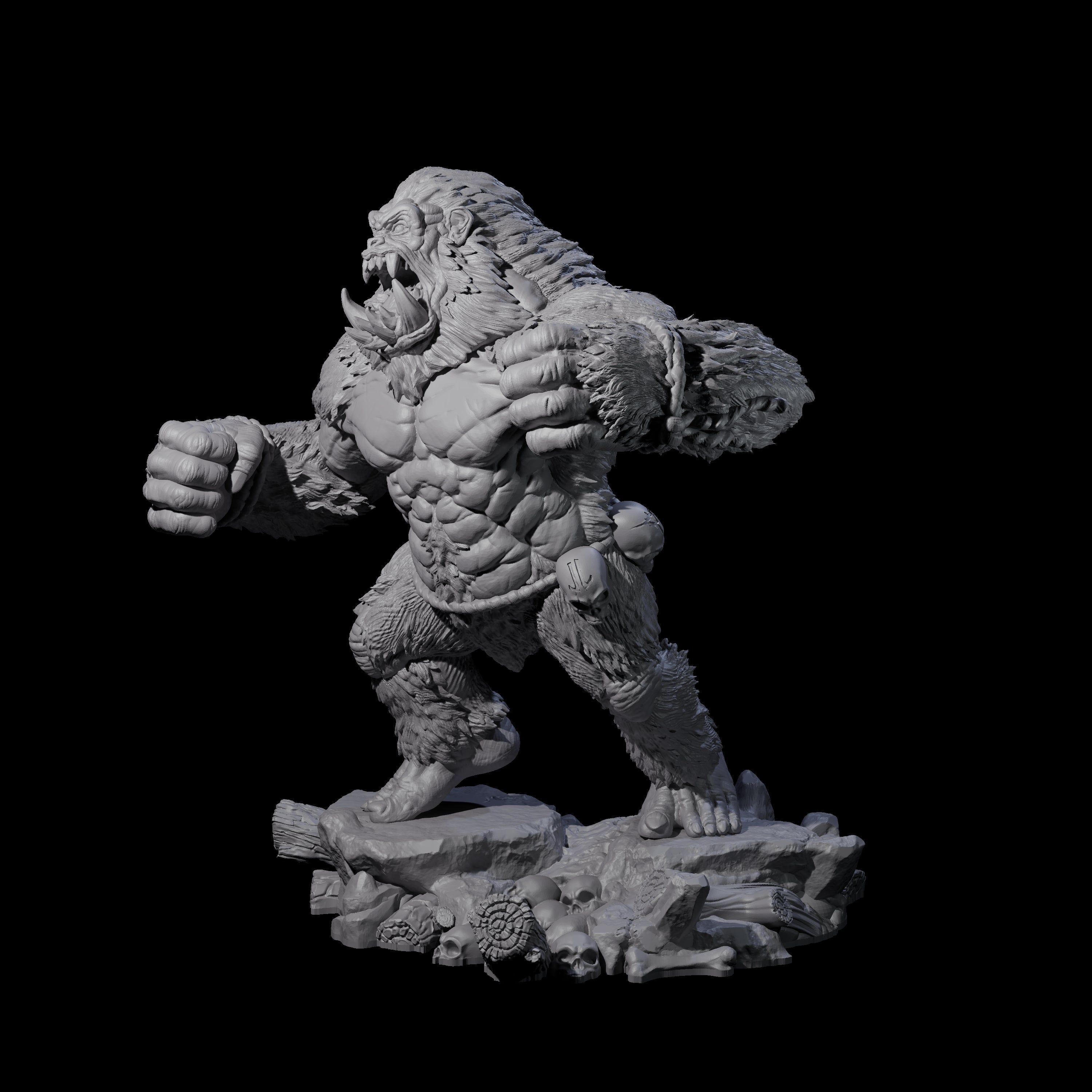 Chest Thumping Barlgura A Miniature for Dungeons and Dragons, Pathfinder or other TTRPGs