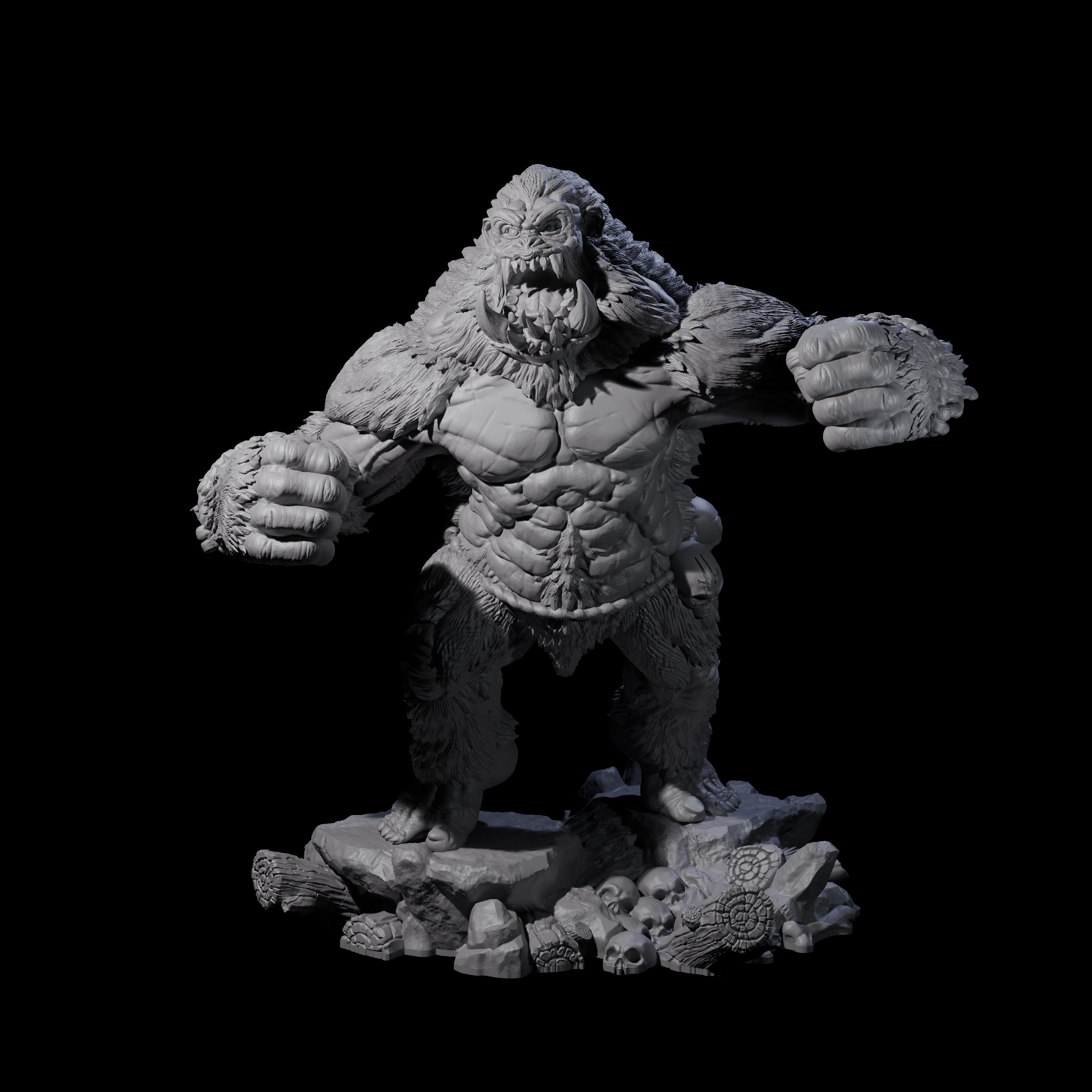 Chest Thumping Barlgura A Miniature for Dungeons and Dragons, Pathfinder or other TTRPGs