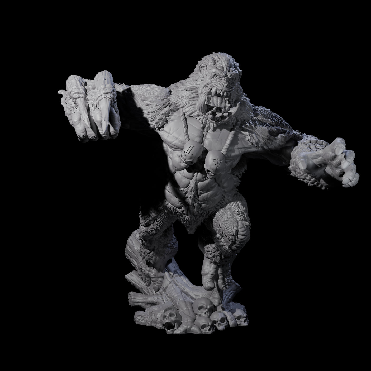 Chest Thumping Barlgura B Miniature for Dungeons and Dragons, Pathfinder or other TTRPGs