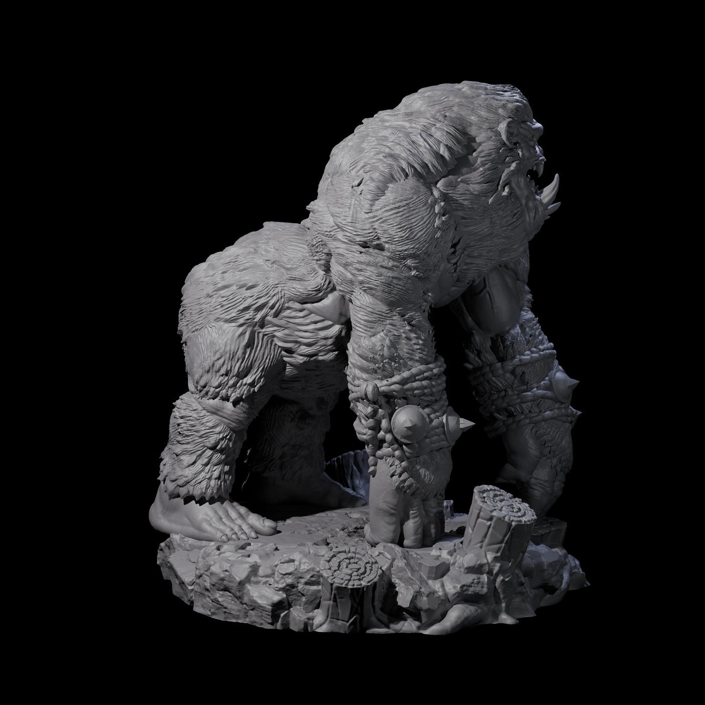 Chest Thumping Barlgura C Miniature for Dungeons and Dragons, Pathfinder or other TTRPGs