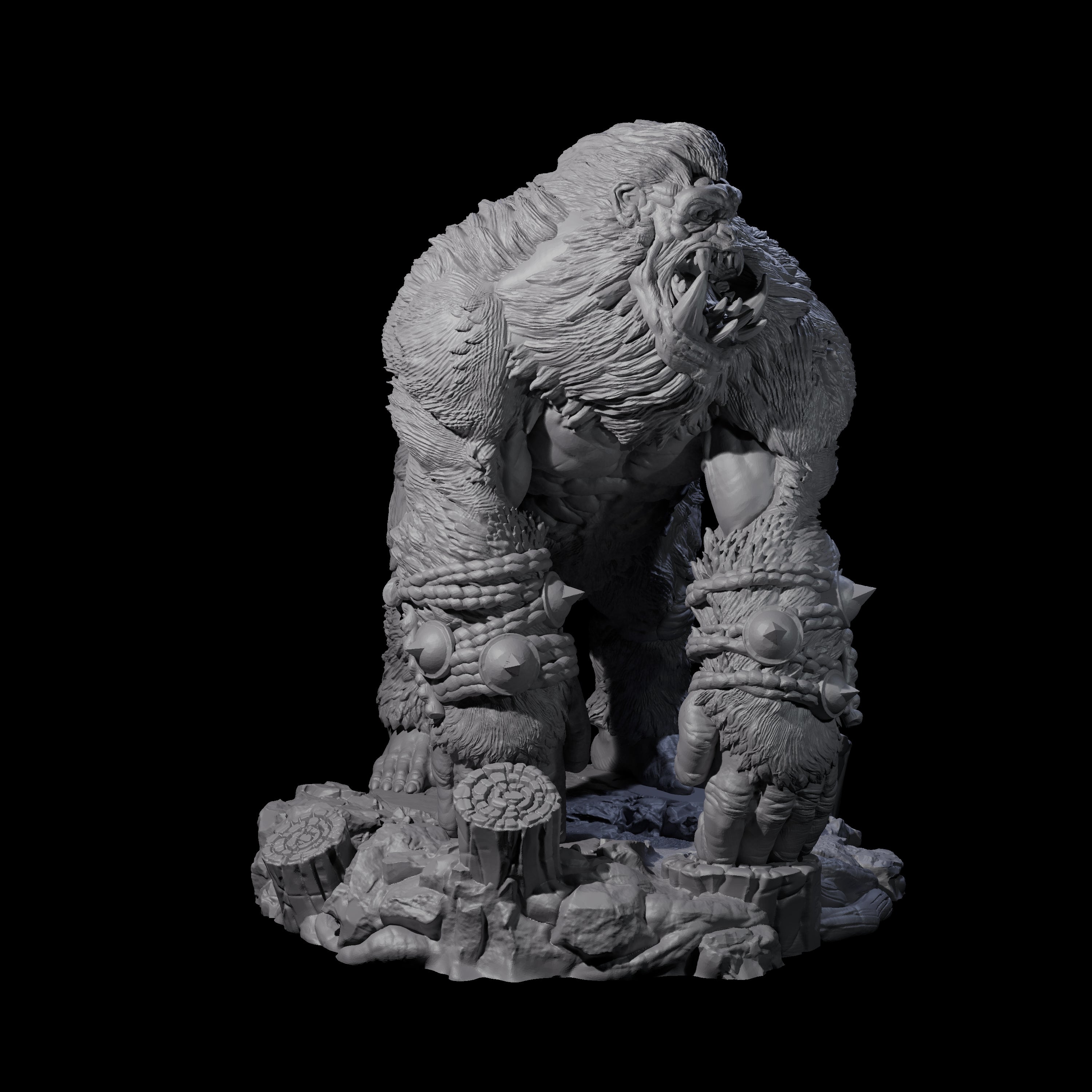 Chest Thumping Barlgura C Miniature for Dungeons and Dragons, Pathfinder or other TTRPGs