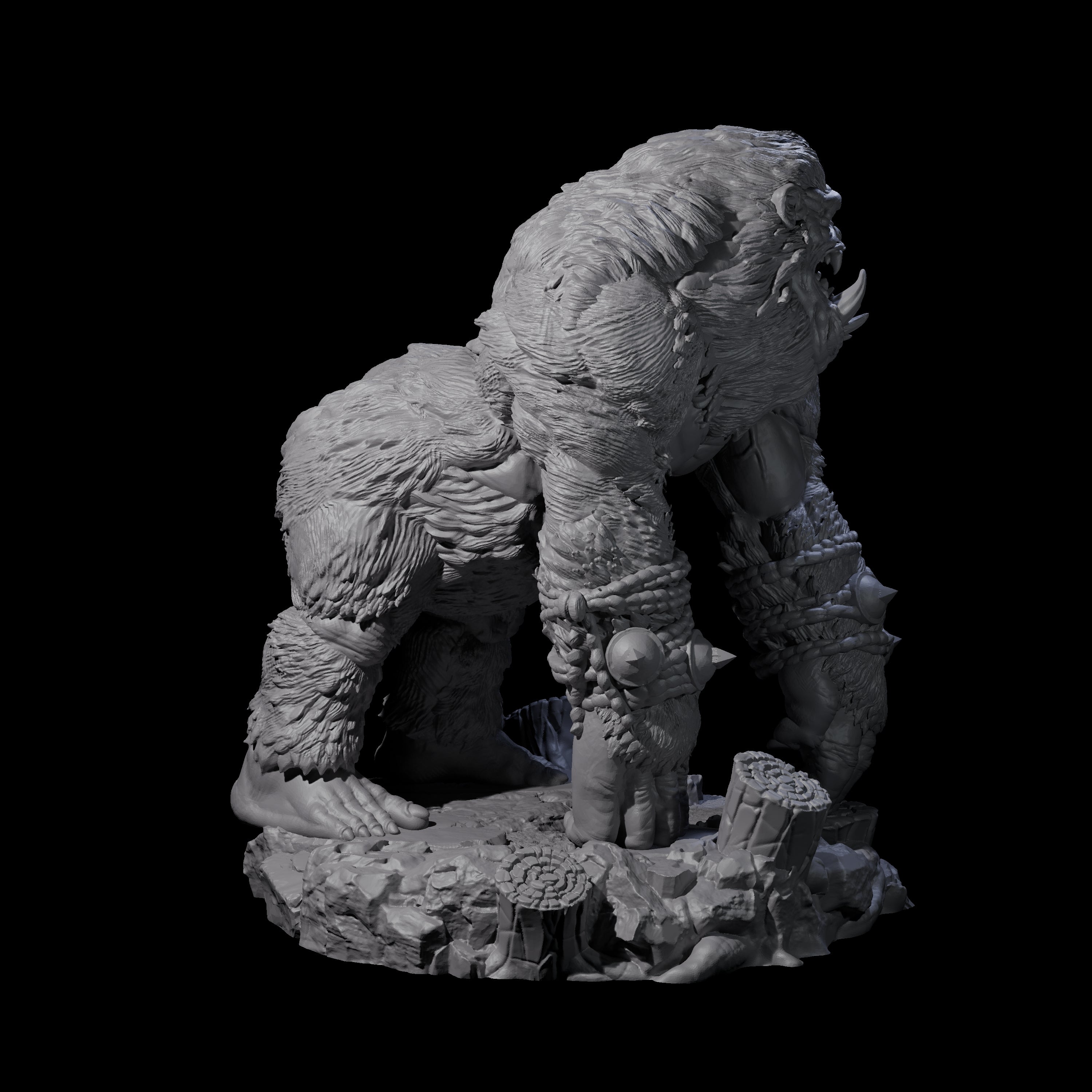 Chest Thumping Barlgura C Miniature for Dungeons and Dragons, Pathfinder or other TTRPGs