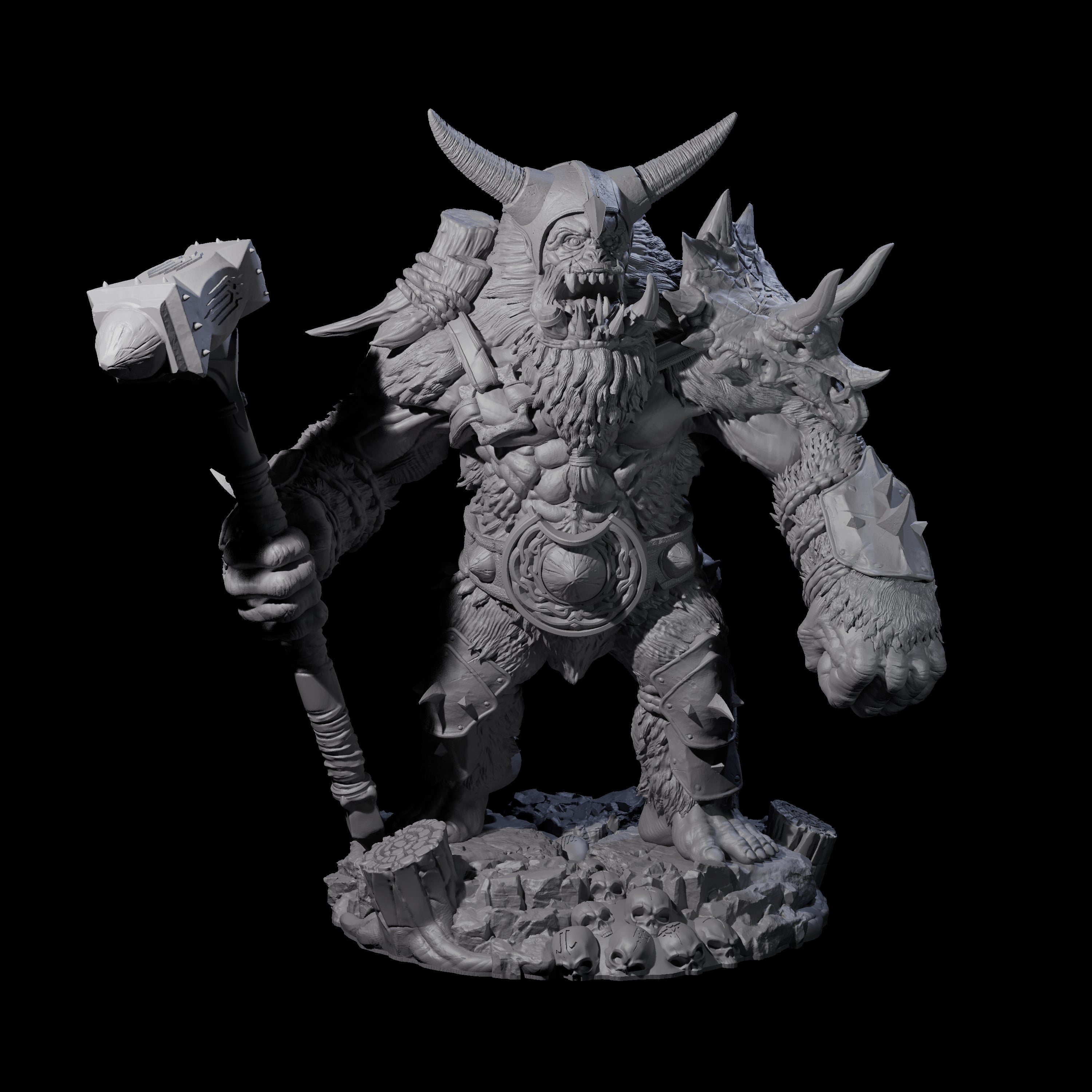 Chest Thumping Barlgura D Miniature for Dungeons and Dragons, Pathfinder or other TTRPGs