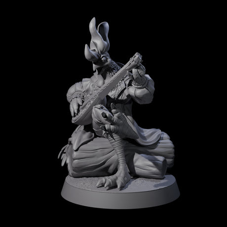 Chill Rooster Bard Miniature for Dungeons and Dragons, Pathfinder or other TTRPGs